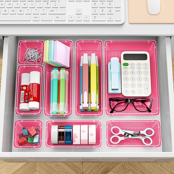 ElegantArray 12 PCS Drawer Organizer Set, 4 Sizes Tool Storage Trays - Image 7