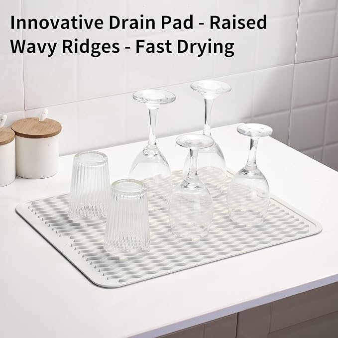 ZLR Silicone Dish Drying Mat & Heat Resistant Trivet - Image 8