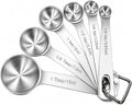 Stainless Steel Measuring Spoons Set of 6, Heavy Duty, by Unknown