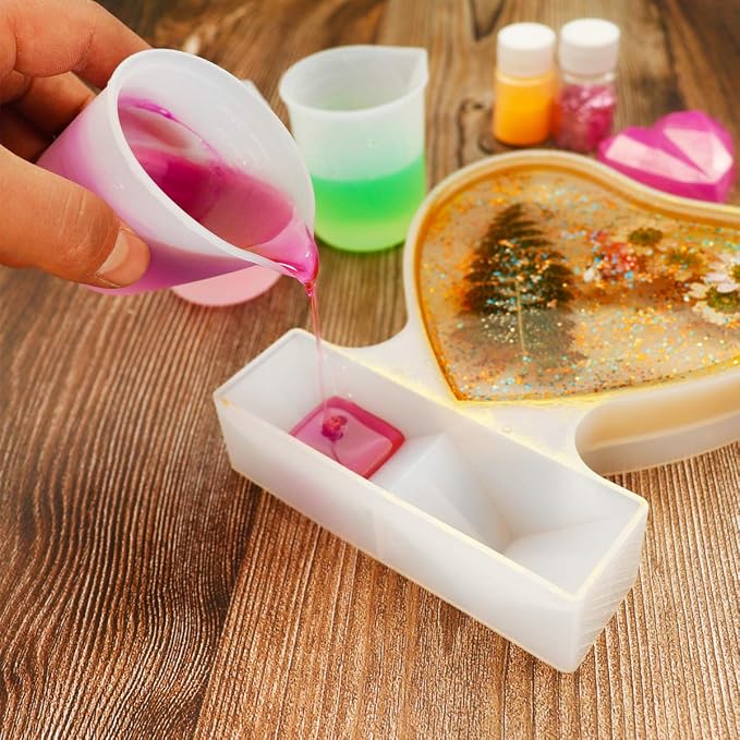 10 PCS 100ml Silicone Measuring Cups - Image 4