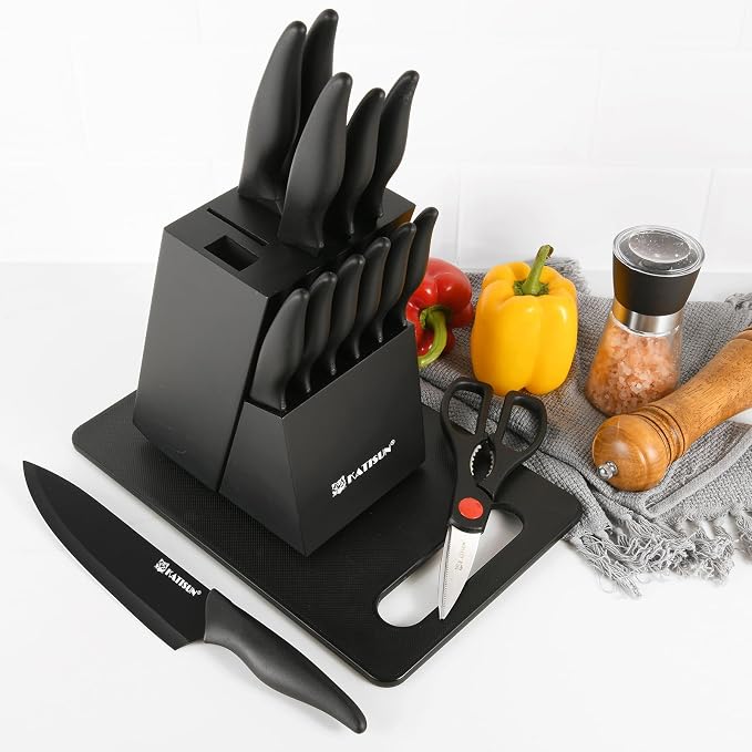 16 Pieces Kitchen Knife Block Set - Image 7