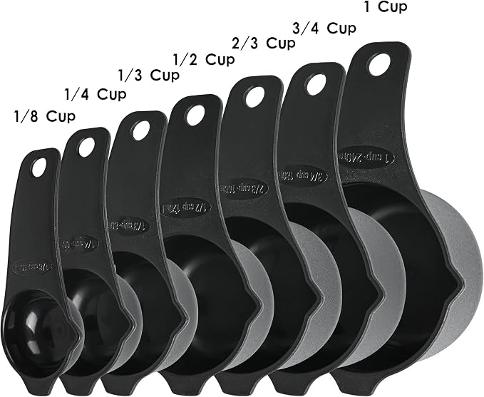 Measuring Cups and Spoons Set 15, 7 Plastic Measuring Cup Spoon Set, 7 Spice - Image 5