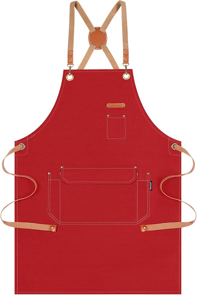 Genixart Chef Apron for Men Women by Genixart