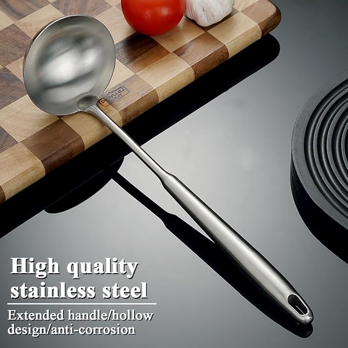 Stainless Steel Soup Ladle – Extra-Deep Large-Capacity Ladle - Image 3