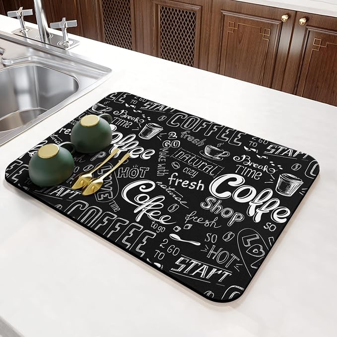Fun Coffee Mat 23inx15in, Coffee Bar - Image 4