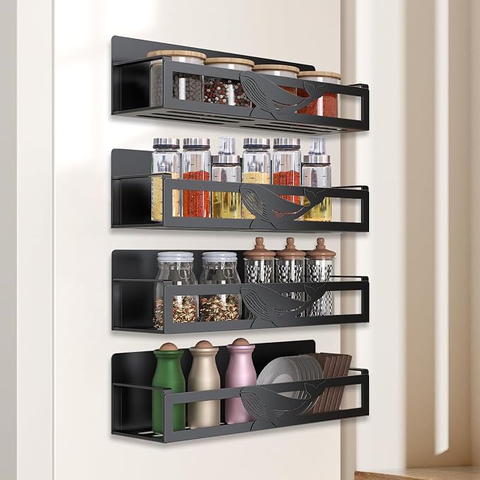 Magnetic Spice Rack for Refrigerator, Magnetic Shelf for Fridge Space Saving - Image 9