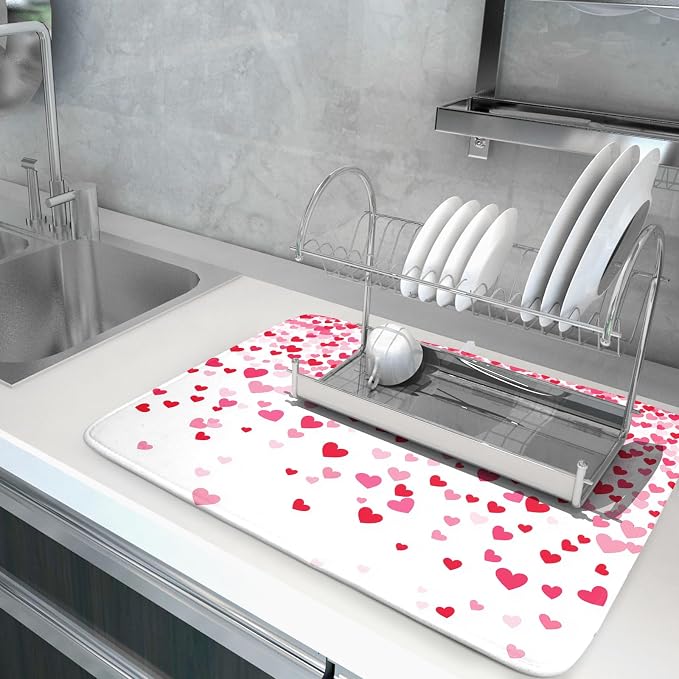 Valentine's Day Dish Drying Mat - Image 5