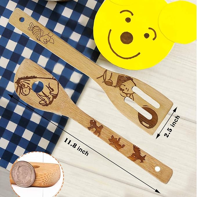 5 Cartoon Wooden Spoons for Cooking - Image 6