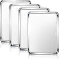 E-far Stainless Steel Baking Sheets Set of 4, 12.4” x9.7” Baking Cookie Sheets by E-far