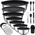 Unokit Mixing Bowls with Lids Set by Unokit