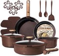 CAROTE Pots and Pans Set, Ceramic Cookware Set Non Stick by CAROTE