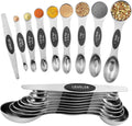 Magnetic Measuring Spoons Set Stainless Steel by Unknown