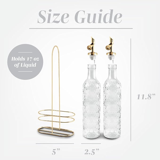 COOK WITH COLOR Glass Olive Oil Bottle Dispenser - Image 3