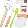 Danish Dough Whisk with Sourdough Scoring Tool, Bread Making Tools and Baking by AHUAWA