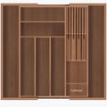 TIOPGHAD Bamboo-Silverware-Drawer-Organizer-Kitchen, Expandable Utensil Holder by TIOPGHAD