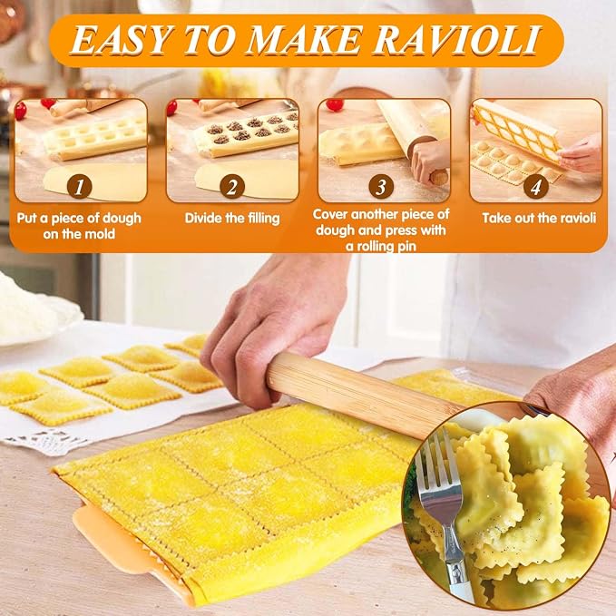 Pasta Making Tools, 10 Piece Wood Pasta Making Kit - Image 5