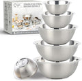 COOK WITH COLOR Stainless Steel Mixing Bowls Set by CookwithColor