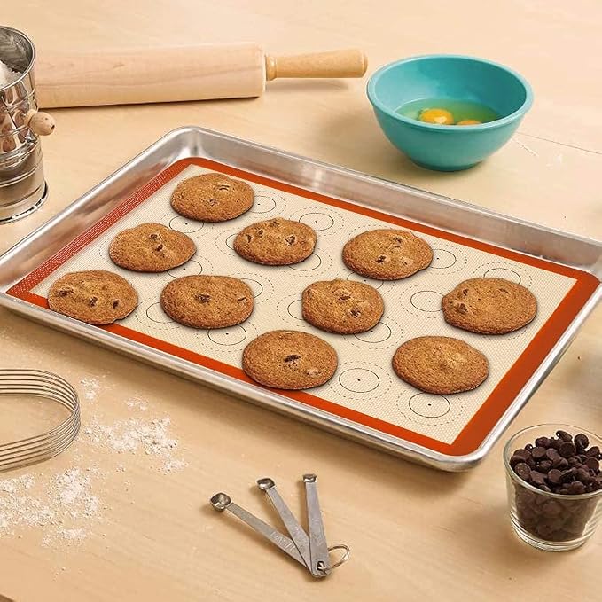 AMYONE Macaron Silicone Baking Mat, Non-Stick Silicone Cookie Sheet Liners - Image 8