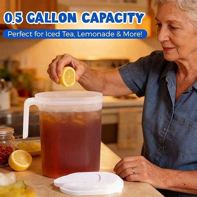 12 Pcs 2 Quart / 0.5 Gallon Plastic Pitchers - Image 5