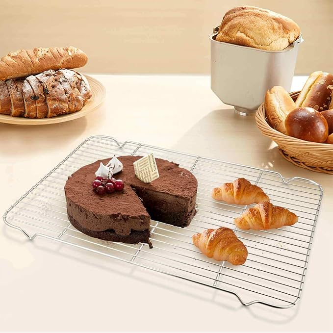 TeamFar Baking Sheet with Cooling Rack, Stainless Steel Half Size Cookie Sheet - Image 7