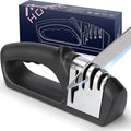HOTEC 4in1 Knife Sharpener, 3 Stage Manual Sharpener by Hotec