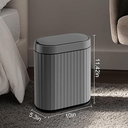 ELPHECO Bathroom Motion Sensor Trash can, 2 Gallon Automatic Garbage Can - Image 2