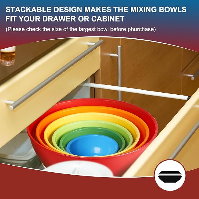 Greentainer Plastic Mixing Bowls - Image 4