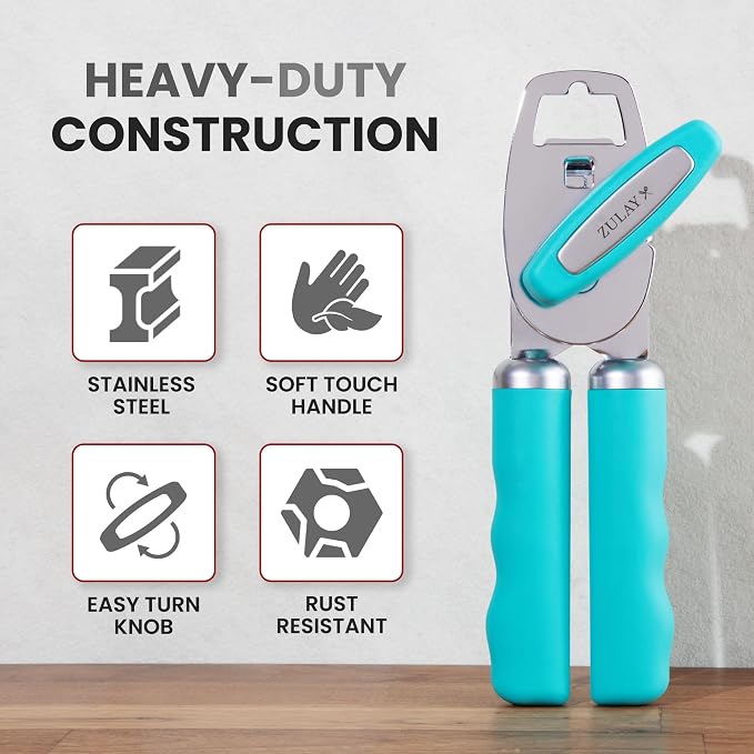 Zulay Kitchen Heavy Duty Stainless Steel Can Opener Manual - Image 3