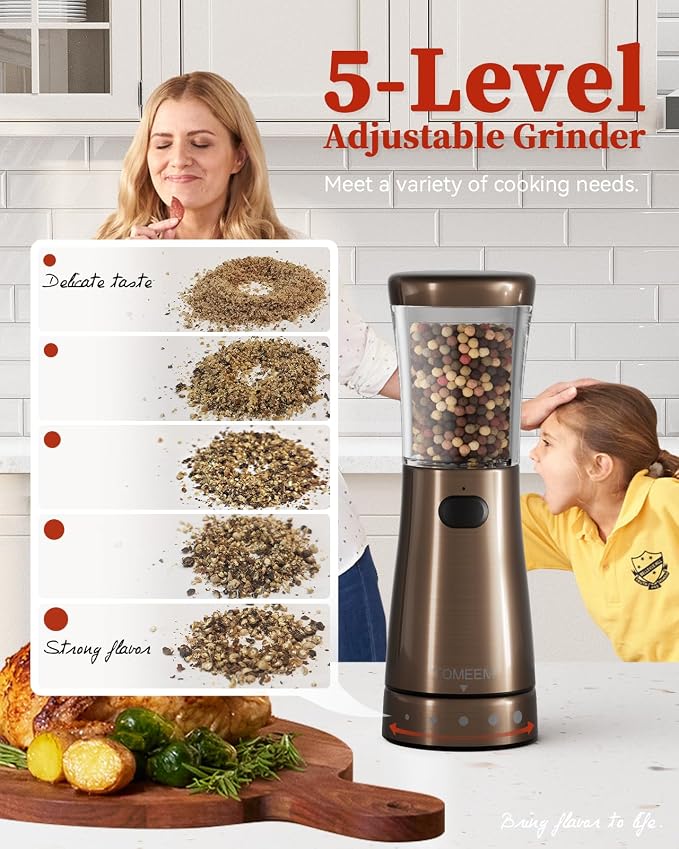 Electric Salt and Pepper Grinder Set - Image 2
