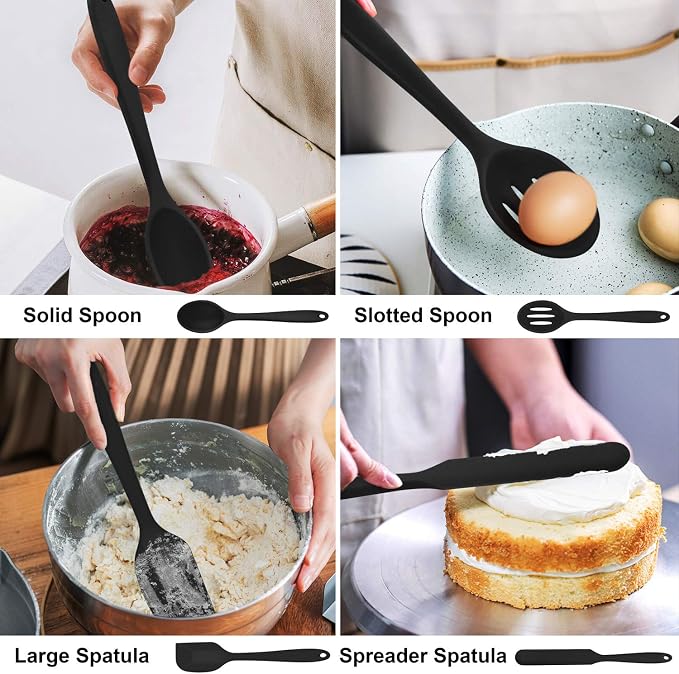 LIANYU 14 Pcs Silicone Kitchen Utensils Set - Image 5