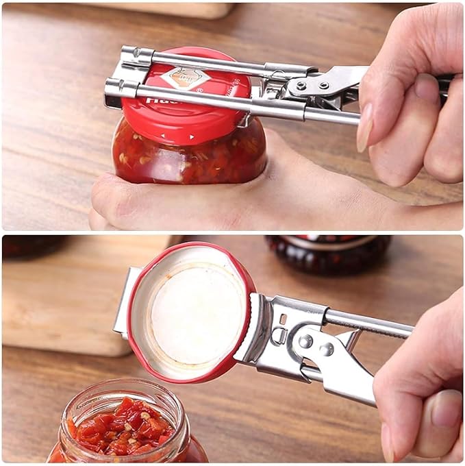 Master Jar & Bottle Opener, Adjustable Multifunctional Stainless Steel Can - Image 7