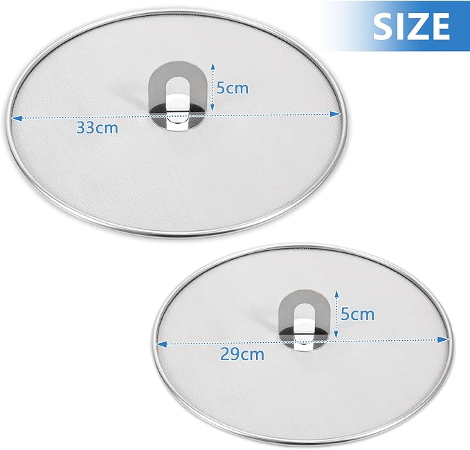 Splatter Screen for Kitchen, Stainless Steel Fine Mesh Splatter Screen for - Image 2