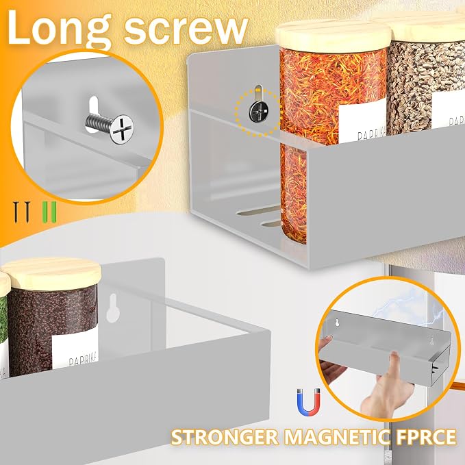 SMRCAD Magnetic Spice Rack Organizer - Image 2