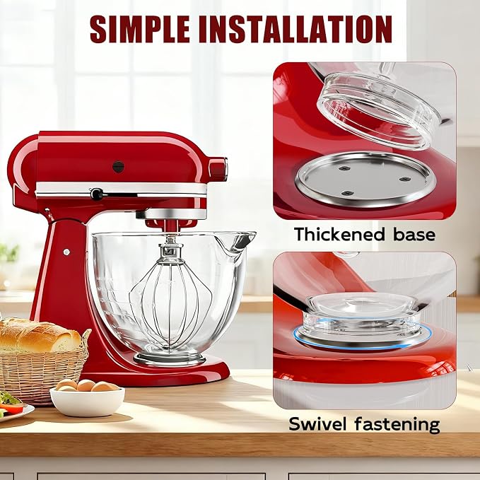 Double-layer Thickened Glass Mixer Bowl - Image 6