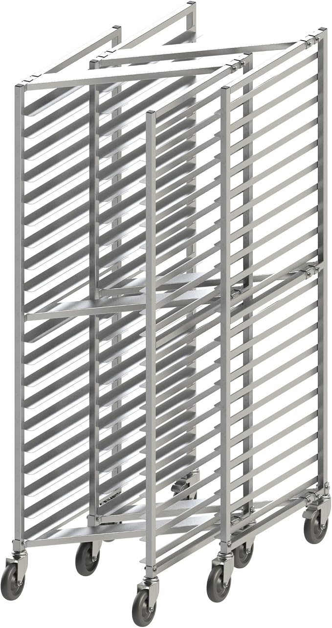 Winco Aluminum Sheet Pan/Bun Rack, Nesting Style, 20 Tier - Image 2