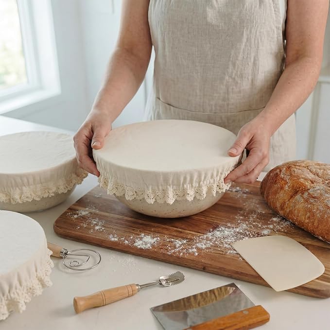 Set of 4 Reusable Cotton Bowl Covers - Image 5