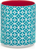 DOWAN Colorful Large Utensil Holder, 7.2" x 6.2" Ceramic Kitchen Utensil Holder by DOWAN