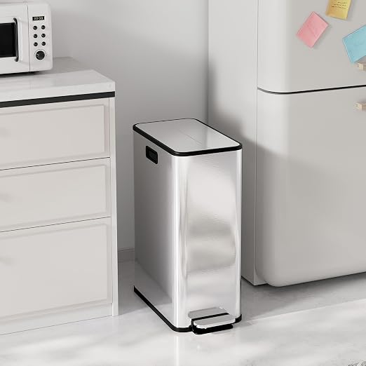 Garvee Kitchen Dual Trash Can, 15 gal Large Recycling Bin Garbage Can - Image 6