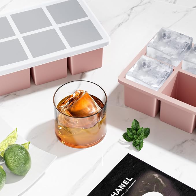 Large Ice Cube Tray for Whiskey: FDDBI Silicone Ice Cube Trays - Image 6
