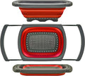 Qimh Colander Collapsible, Over The Sink Veggies/Fruit 6-Quart Strainers and by Qimh