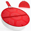 Foldable Splatter Screen for Frying Pan Grease Strainer Guard Silicone Splatter by Forever+Young+%26+Co.