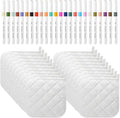 40 Pcs Pot Holder Bulk for Craft Set Including 16 White Pot Holders Oven Mitts by Unknown