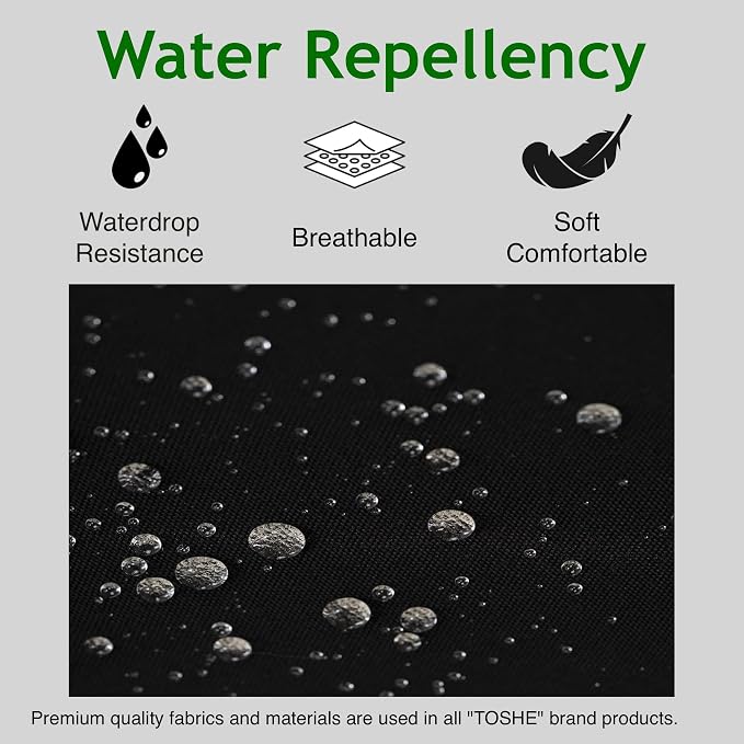 TOSHE Kitchen Apron Waterdrop Resistant Cotton Apron - Image 4