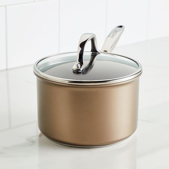 Anolon Ascend Hard Anodized Nonstick Sauce Pan/Saucepan and Lid - Image 9