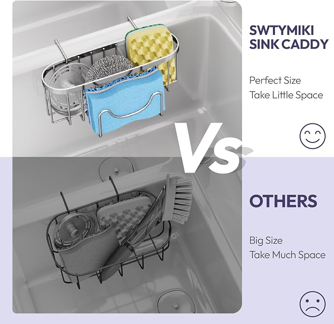 SWTYMIKI Sponge Holder for Kitchen Sink - Image 5