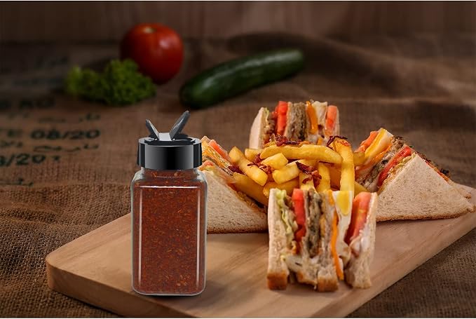 12 Pack 4oz Clear Plastic Spice Jars - Image 7