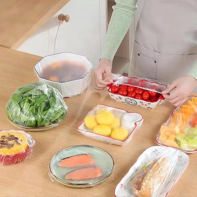 300 Pcs Reusable Elastic Food Covers –Stretchable Bowl & Plate Covers - Image 5