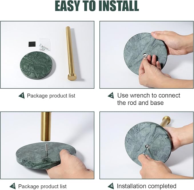 Koville Paper Towel Holder Countertop, Standing Paper Roll Holder - Image 8
