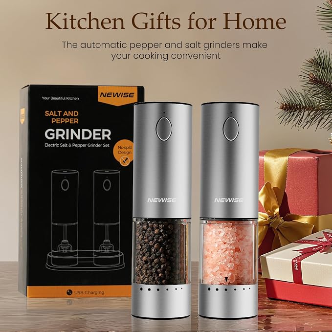 Electric Salt and Pepper Grinder Set - Image 8