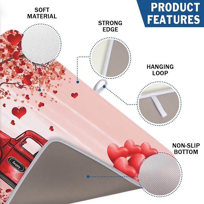 Valentine's Day Dish Drying Mats - Image 3